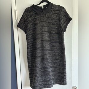 Maison Jules Black and Gray Mini Dress